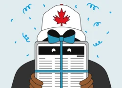 Illustration of a Globe and Mail reader inspired by an article they’re reading